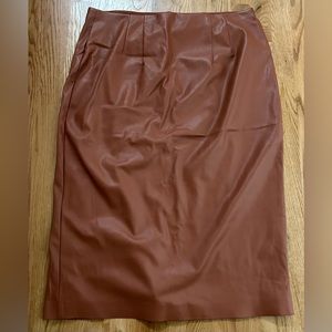Express Faux Leather Pencil Skirt